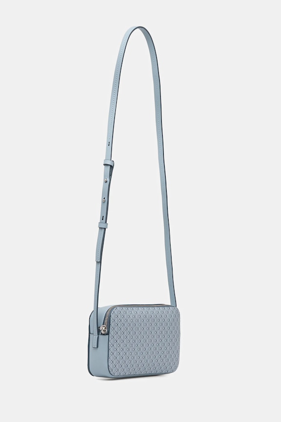 Calvin Klein geantă crossbody de damă din imitație de piele LV04F3268G albastru SS26