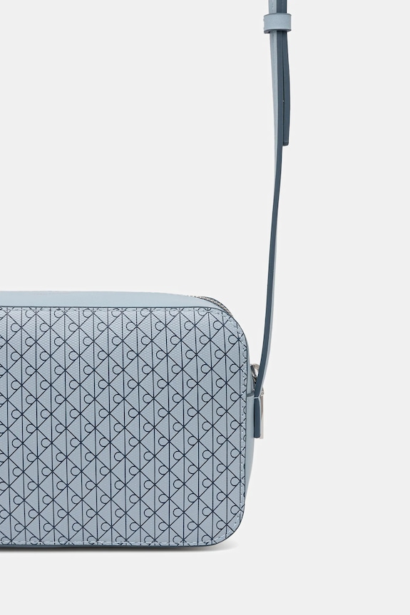 Accesorii Calvin Klein geantă crossbody de damă din imitație de piele LV04F3268G albastru
