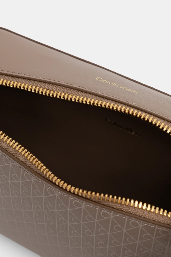 Calvin Klein geantă crossbody de damă din imitație de piele LV04F3268G bej