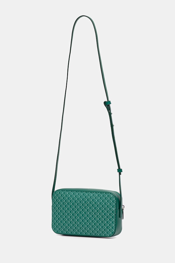 Akcesoria Calvin Klein torebka crossbody damska z imitacji skóry LV04F3268G zielony