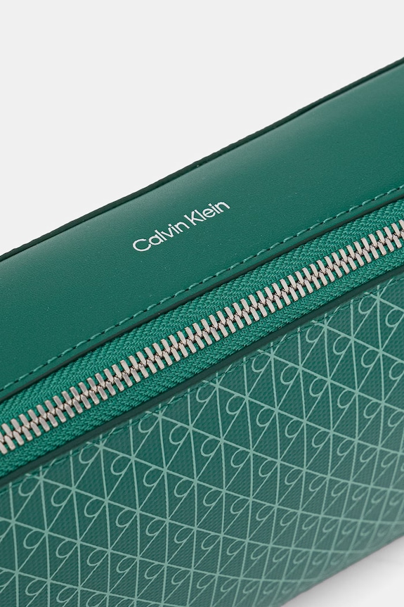 Calvin Klein torebka crossbody damska z imitacji skóry zielony LV04F3268G