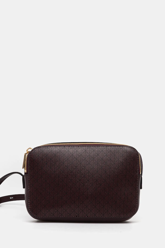 Calvin Klein crossbody kabelka dámska z imitácie kože imitácia kože hnedá LV04F3268G