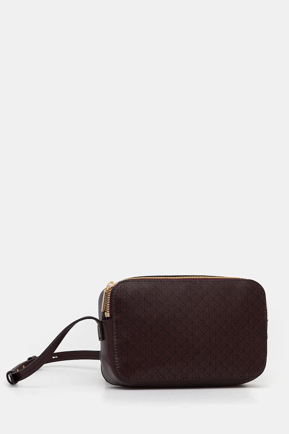 Calvin Klein crossbody kabelka dámska z imitácie kože LV04F3268G hnedá SS26