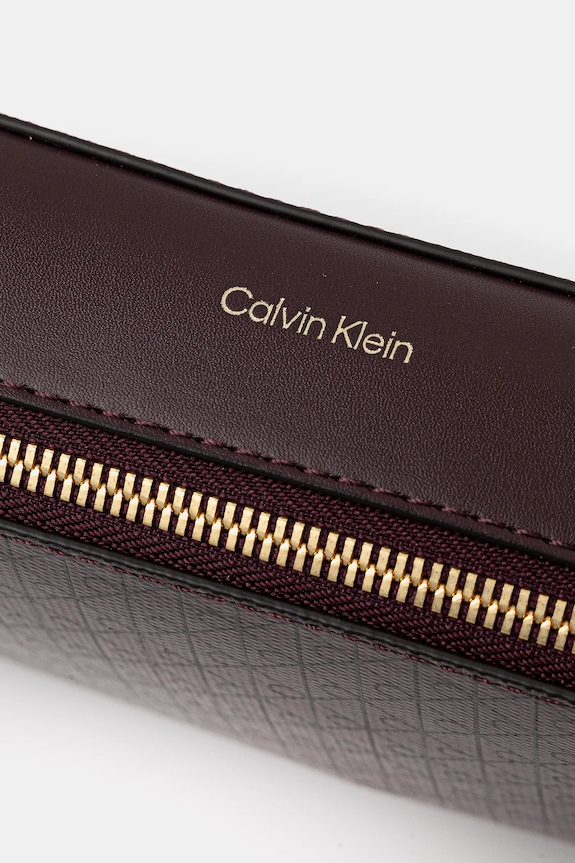 Calvin Klein crossbody kabelka dámska z imitácie kože hnedá LV04F3268G