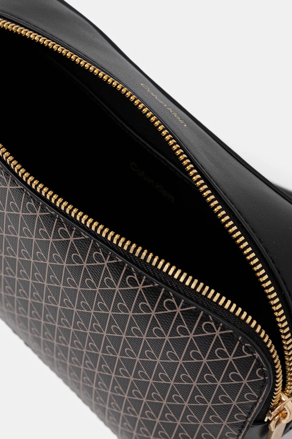 Calvin Klein torebka crossbody damska z imitacji skóry LV04F3268G czarny