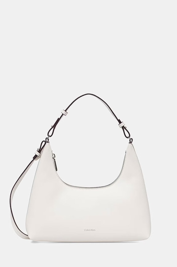 Calvin Klein torebka damska z imitacji skóry biały LV04F3272G