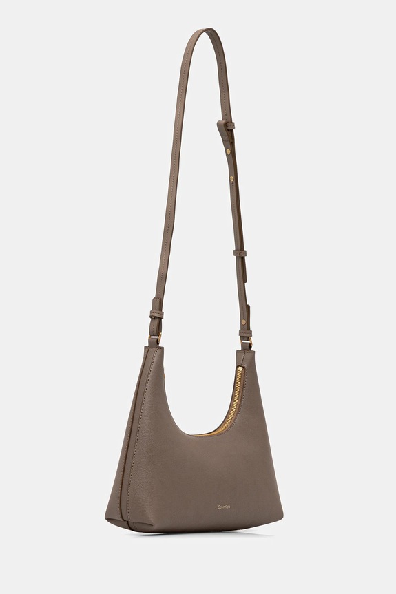 Calvin Klein torebka damska z imitacji skóry LV04F3272G beżowy SS26