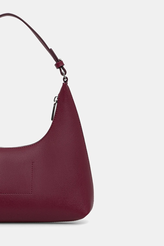 Calvin Klein torebka damska z imitacji skóry bordowy LV04F3272G