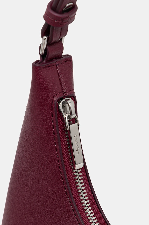 Calvin Klein torebka damska z imitacji skóry LV04F3272G bordowy