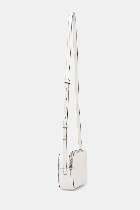Calvin Klein torebka crossbody damska z imitacji skóry LV04F3276G biały SS26