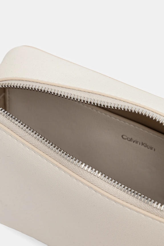 Calvin Klein torebka crossbody damska z imitacji skóry LV04F3276G beżowy