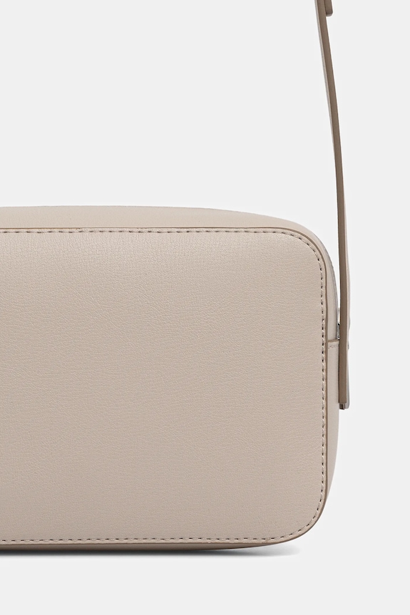 Akcesoria Calvin Klein torebka crossbody damska z imitacji skóry LV04F3276G beżowy