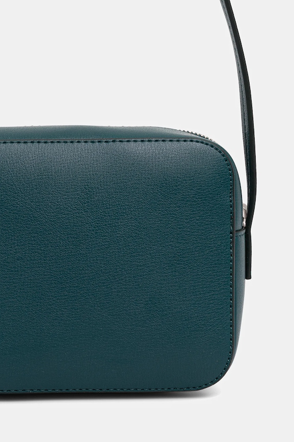 Accesorii Calvin Klein geantă crossbody de damă cu imitație de piele LV04F3276G turcoaz