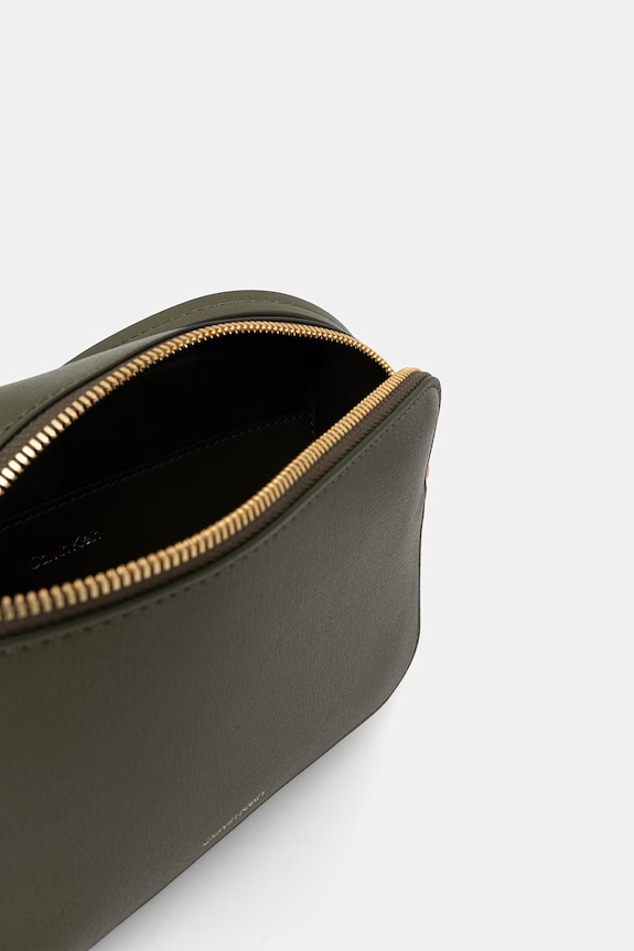 Calvin Klein crossbody kabelka dámska z imitácie kože LV04F3276G zelená