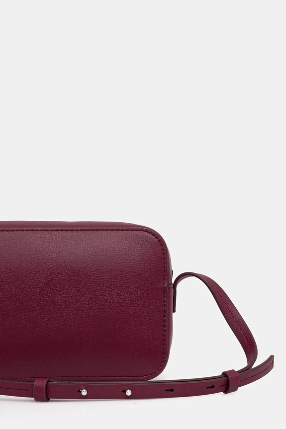 Akcesoria Calvin Klein torebka crossbody damska z imitacji skóry LV04F3276G bordowy