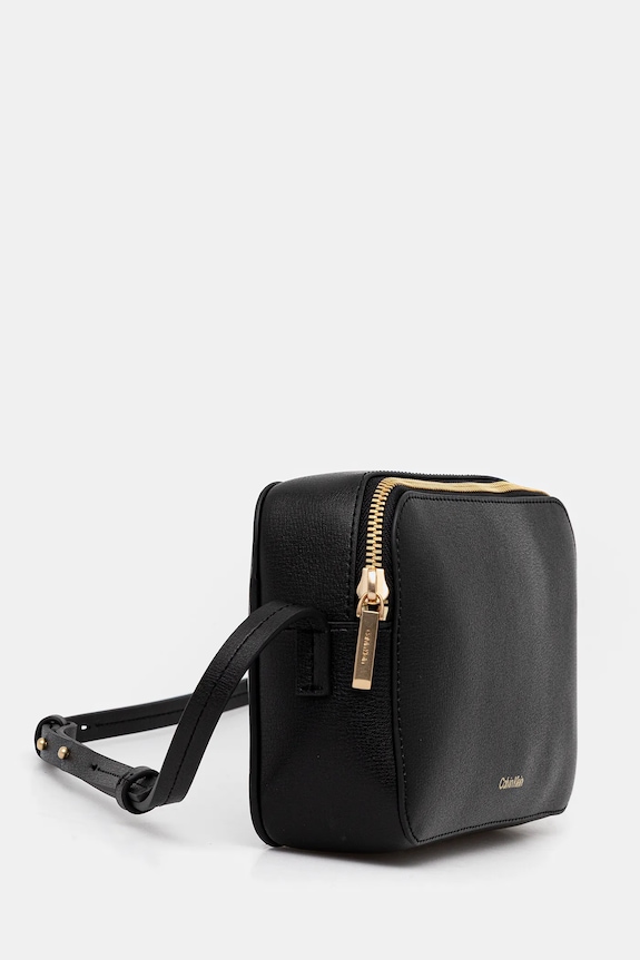 Calvin Klein torebka crossbody damska z imitacji skóry LV04F3276G czarny SS26