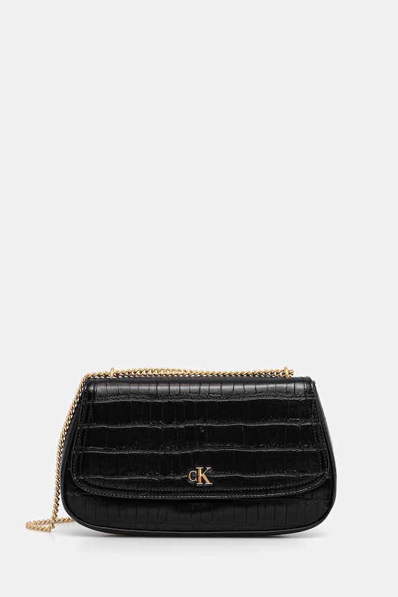 Calvin Klein torebka nie mieści A4 czarny LV04F3284G
