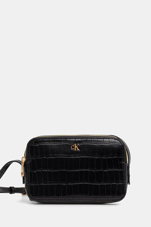 Calvin Klein torebka nie mieści A4 czarny LV04F3285G