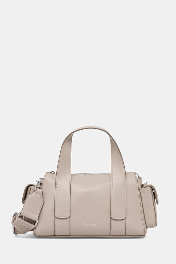 Calvin Klein torebka nie mieści A4 beżowy LV04F3291G