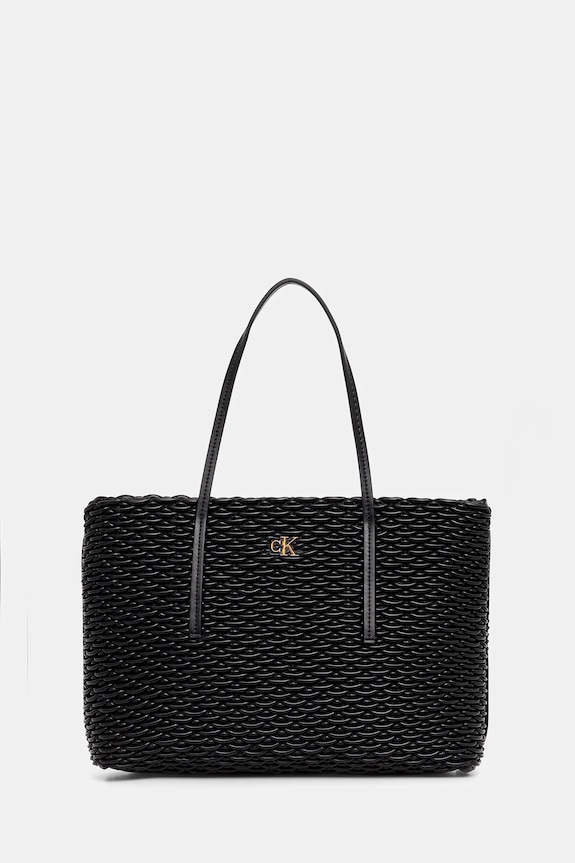Calvin Klein torebka nie mieści A4 czarny LV04F3292G