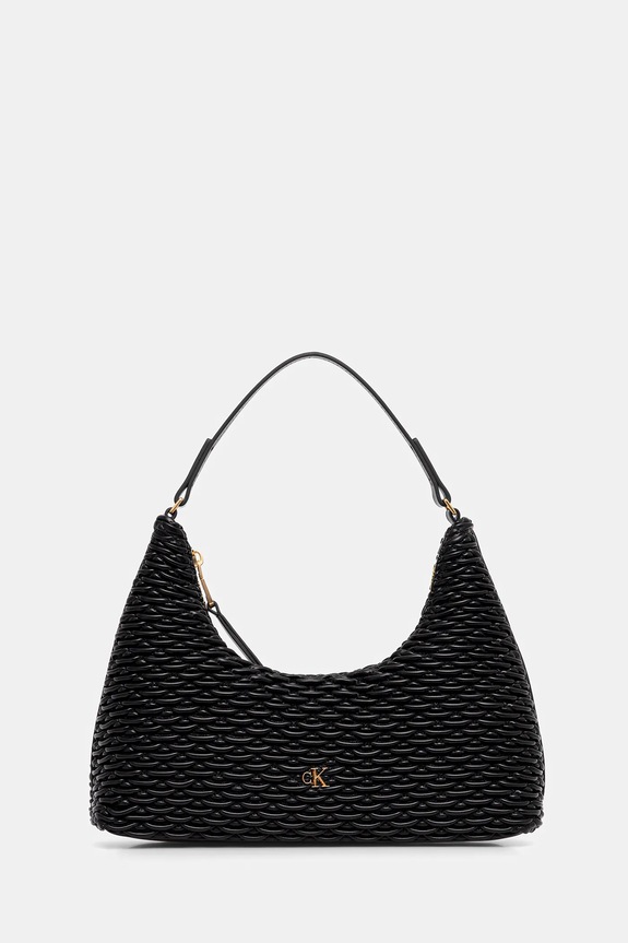Calvin Klein torebka nie mieści A4 czarny LV04F3293G