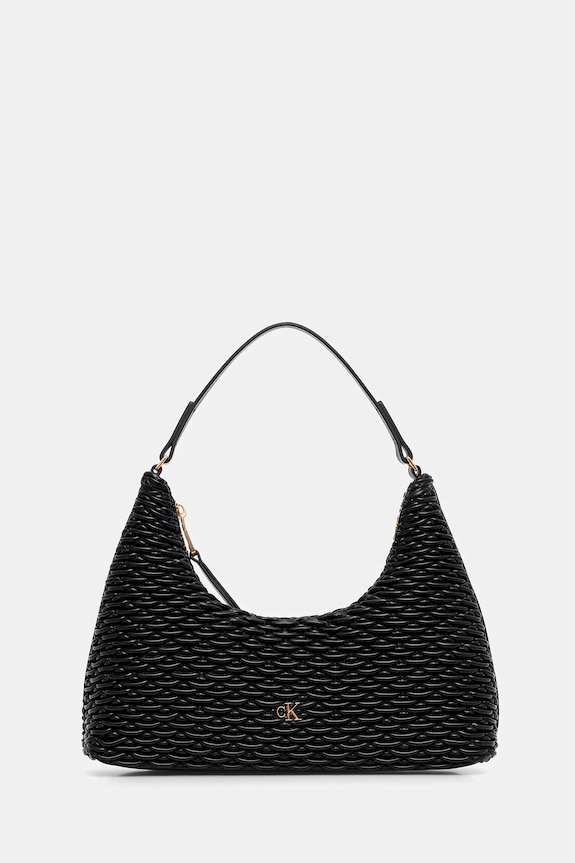 Calvin Klein torebka nie mieści A4 czarny LV04F3293G