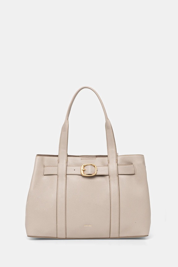 Calvin Klein torebka mieści A4 beżowy LV04F3294G