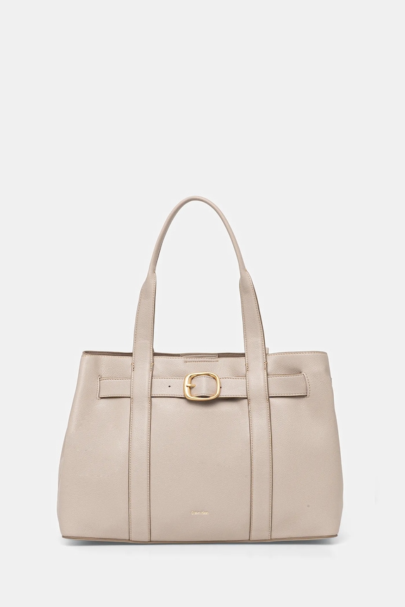 Calvin Klein torebka mieści A4 beżowy LV04F3294G