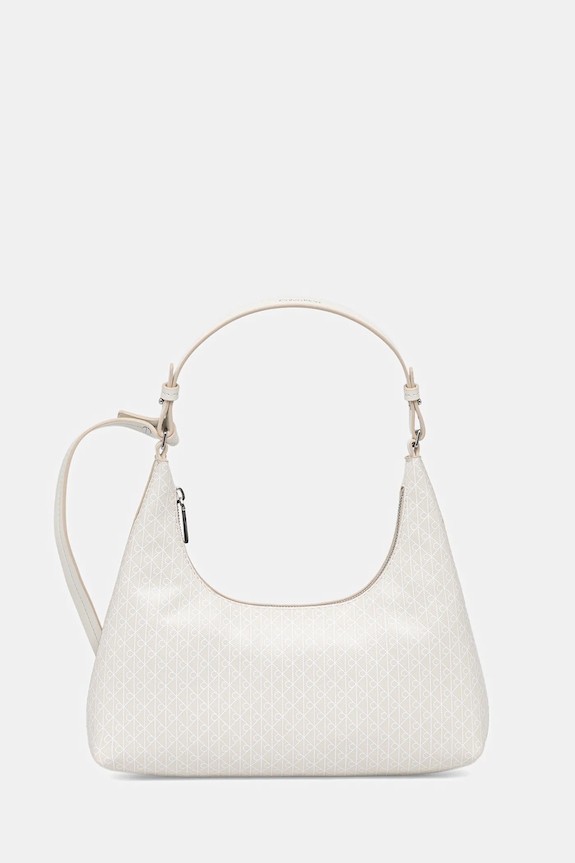 Τσάντα Calvin Klein απομίμηση λείου δέρματος μπεζ LV04F3298G