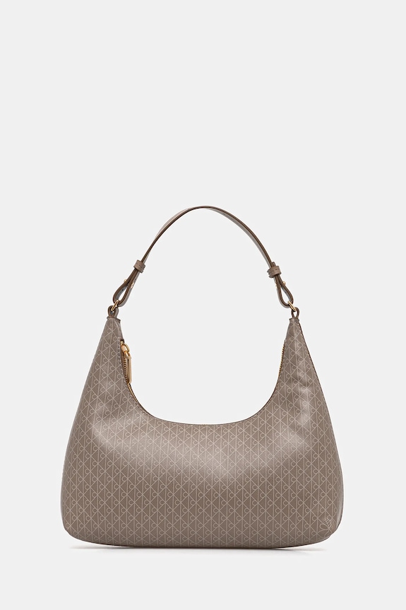 Kabelka Calvin Klein imitácia kože béžová LV04F3298G