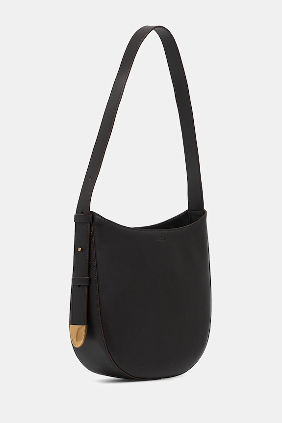 Δερμάτινη τσάντα Sessun 25102021 καφέ SS26