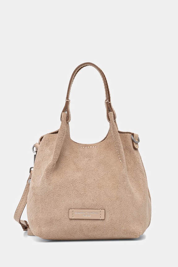 Τσάντα σουέτ Gianni Chiarini DUA δέρμα σαμουά μπεζ BS.9778.CM