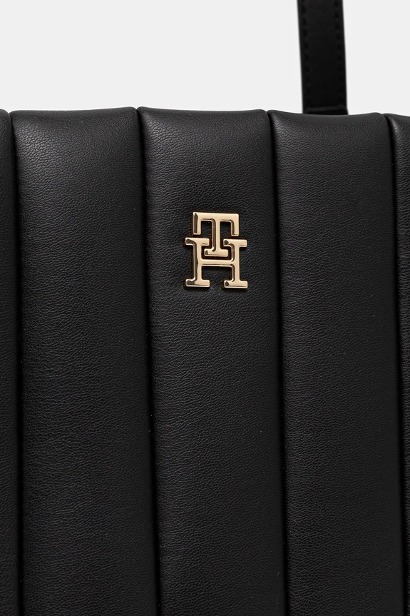 Τσάντα Tommy Hilfiger μαύρο AW0AW17670