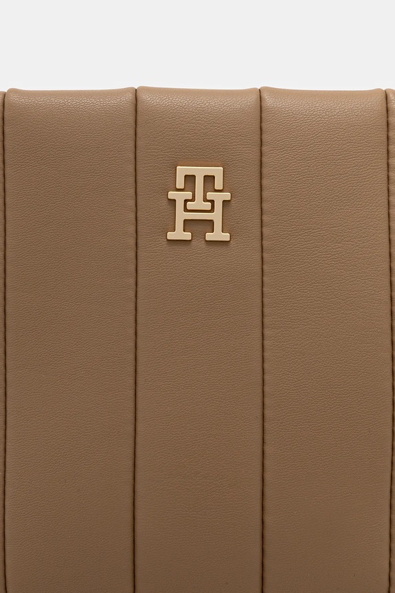 Τσάντα Tommy Hilfiger μπεζ AW0AW17690