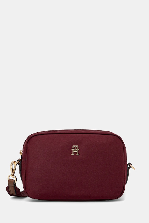 Tommy Hilfiger listonoszka damska nie mieści A4 bordowy AW0AW17704