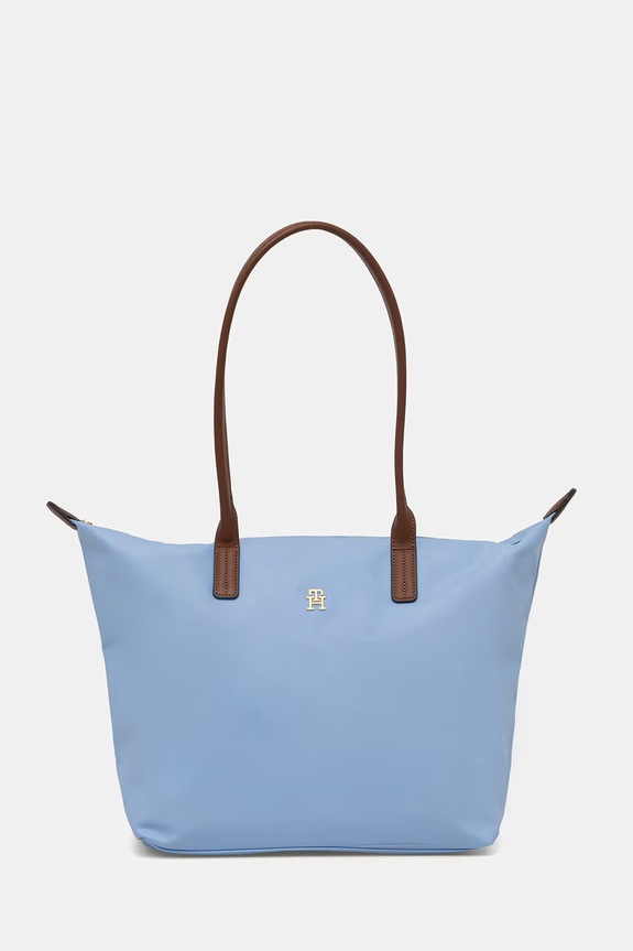 Tommy Hilfiger kabelka typu shopper dámska modrá AW0AW17711