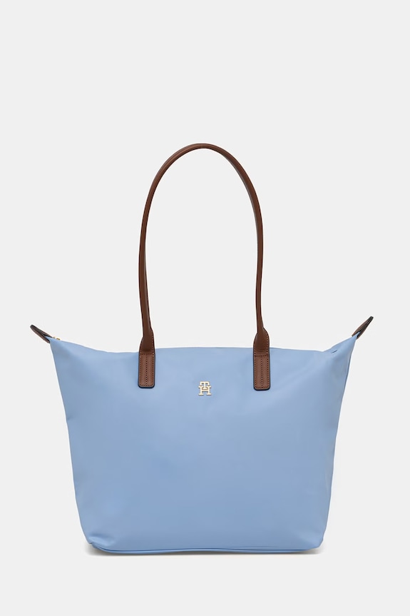Tommy Hilfiger kabelka typu shopper dámska modrá AW0AW17711