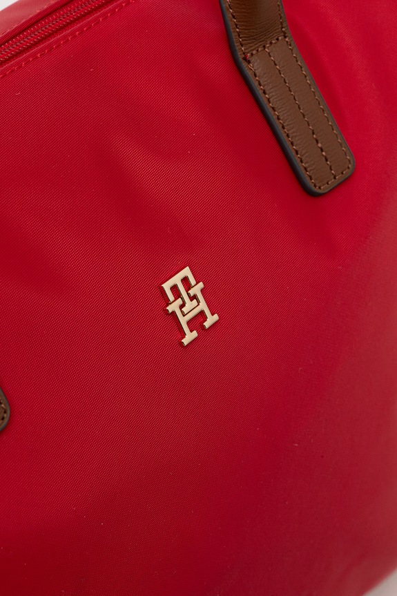 Tommy Hilfiger kabelka typu shopper dámska červená AW0AW17711