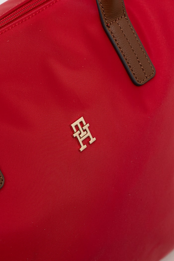 Tommy Hilfiger kabelka typu shopper dámska červená AW0AW17711
