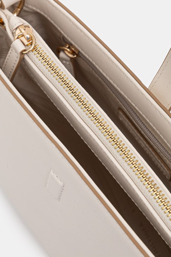 Tommy Hilfiger kabelka dámska z imitácie kože AW0AW17718 béžová