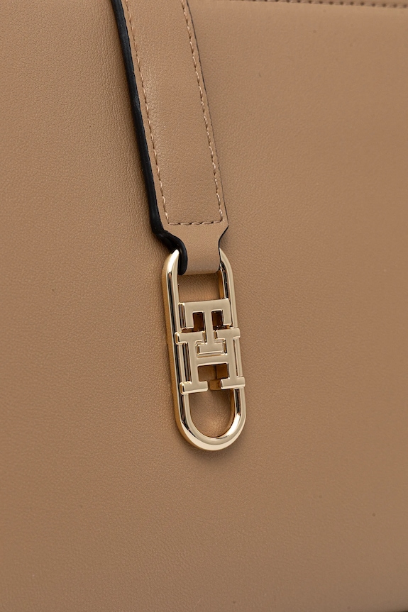 Τσάντα Tommy Hilfiger μπεζ AW0AW17718