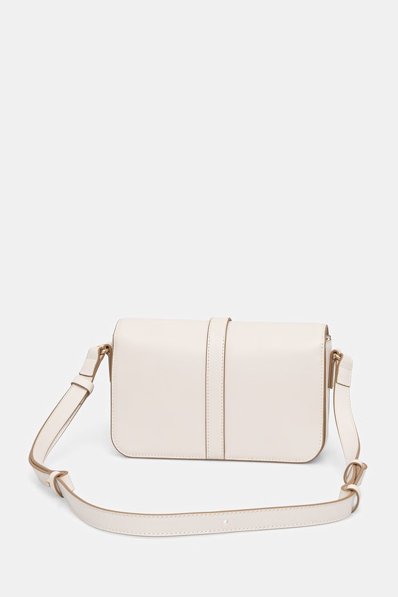 Αξεσουάρ Tommy Hilfiger ταχυδρόμου γυναικεία από απομίμηση δέρματος AW0AW17723 μπεζ