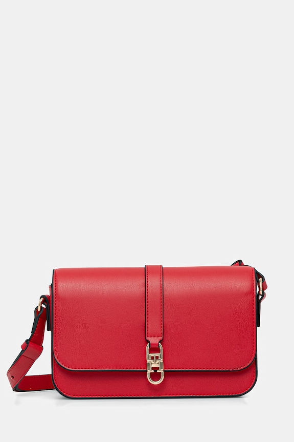 Tommy Hilfiger borsa a tracollo da donna in similpelle rosso AW0AW17723