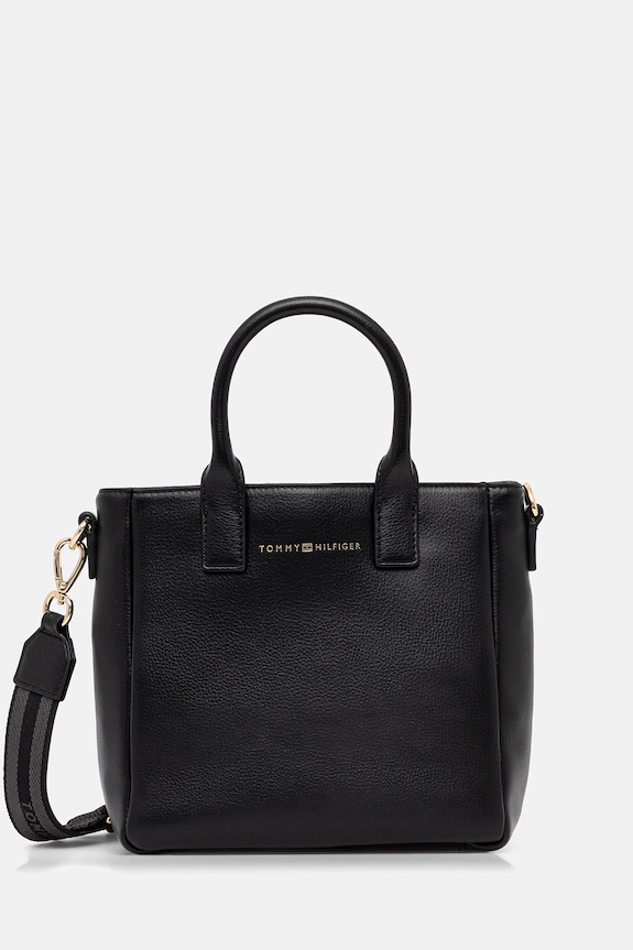 Τσάντα Tommy Hilfiger συνθετικό μαύρο AW0AW17861