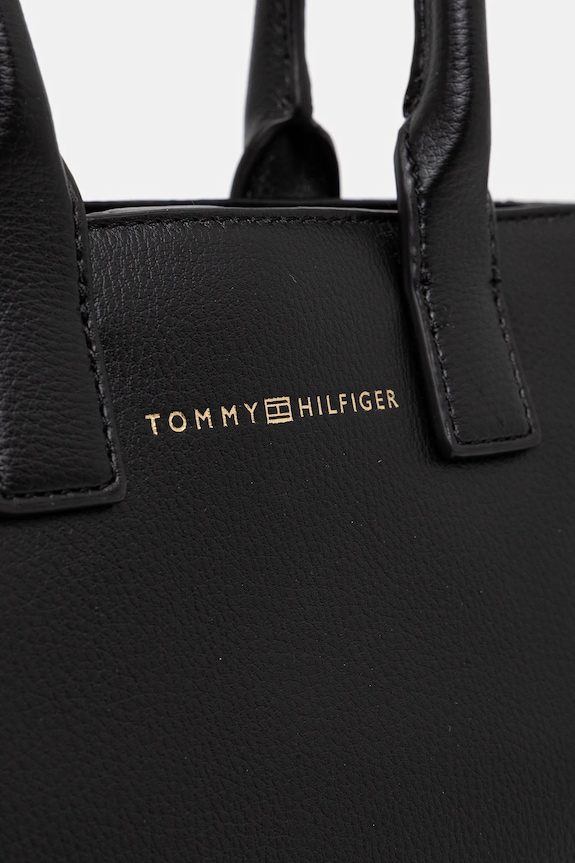 Τσάντα Tommy Hilfiger μαύρο AW0AW17861