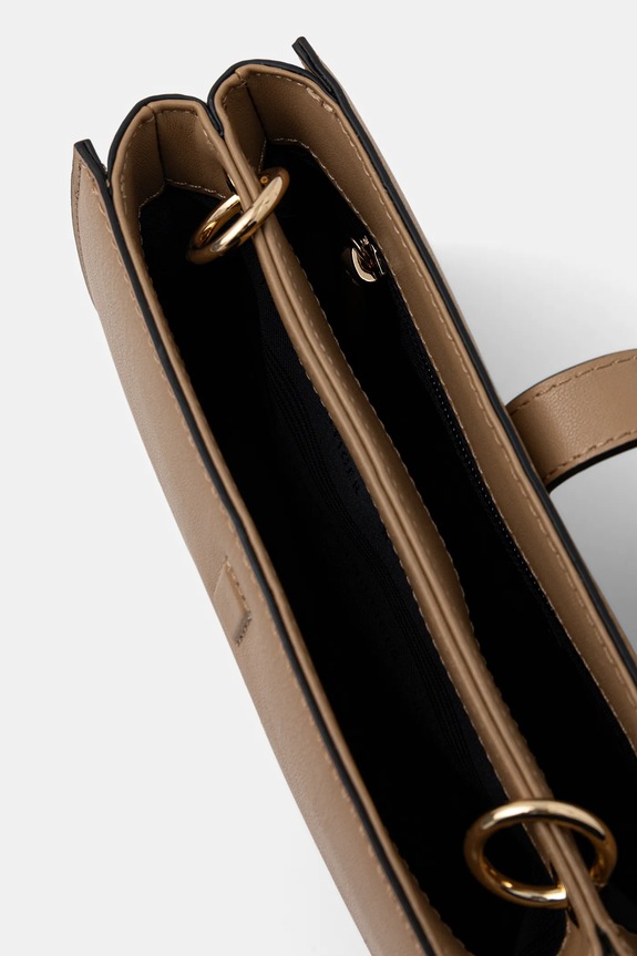 Τσάντα Tommy Hilfiger AW0AW18005 μπεζ