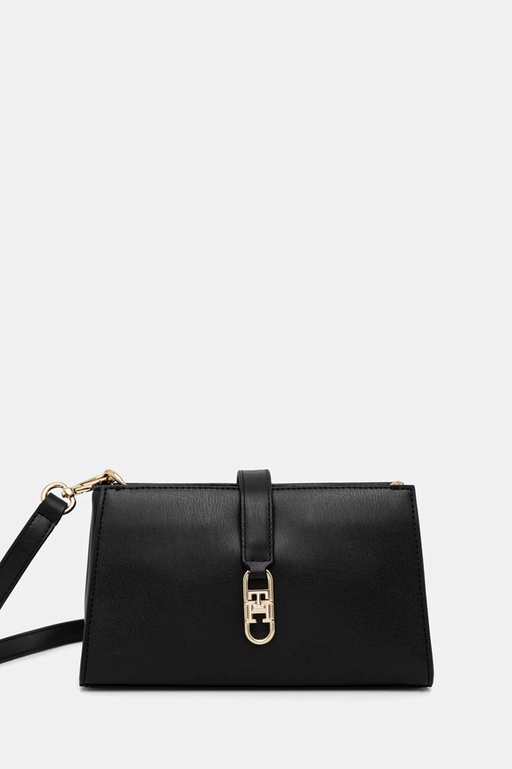 Torba Tommy Hilfiger bez uzorka crna AW0AW18005