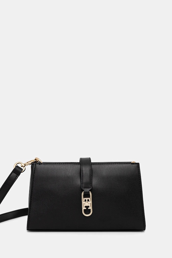 Torba Tommy Hilfiger bez uzorka crna AW0AW18005