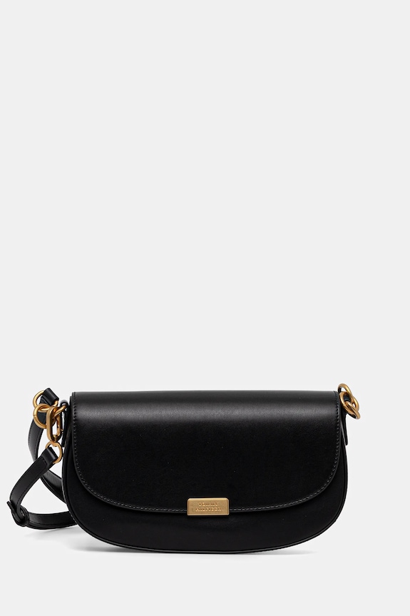 Tommy Hilfiger torebka skórzana skóra licowa czarny AW0AW18204