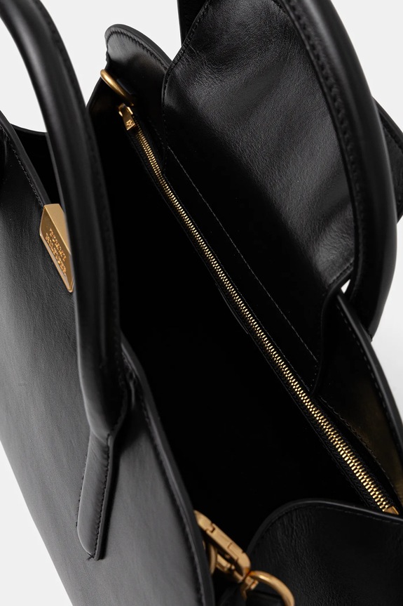 Tommy Hilfiger torebka skórzana AW0AW18205 czarny